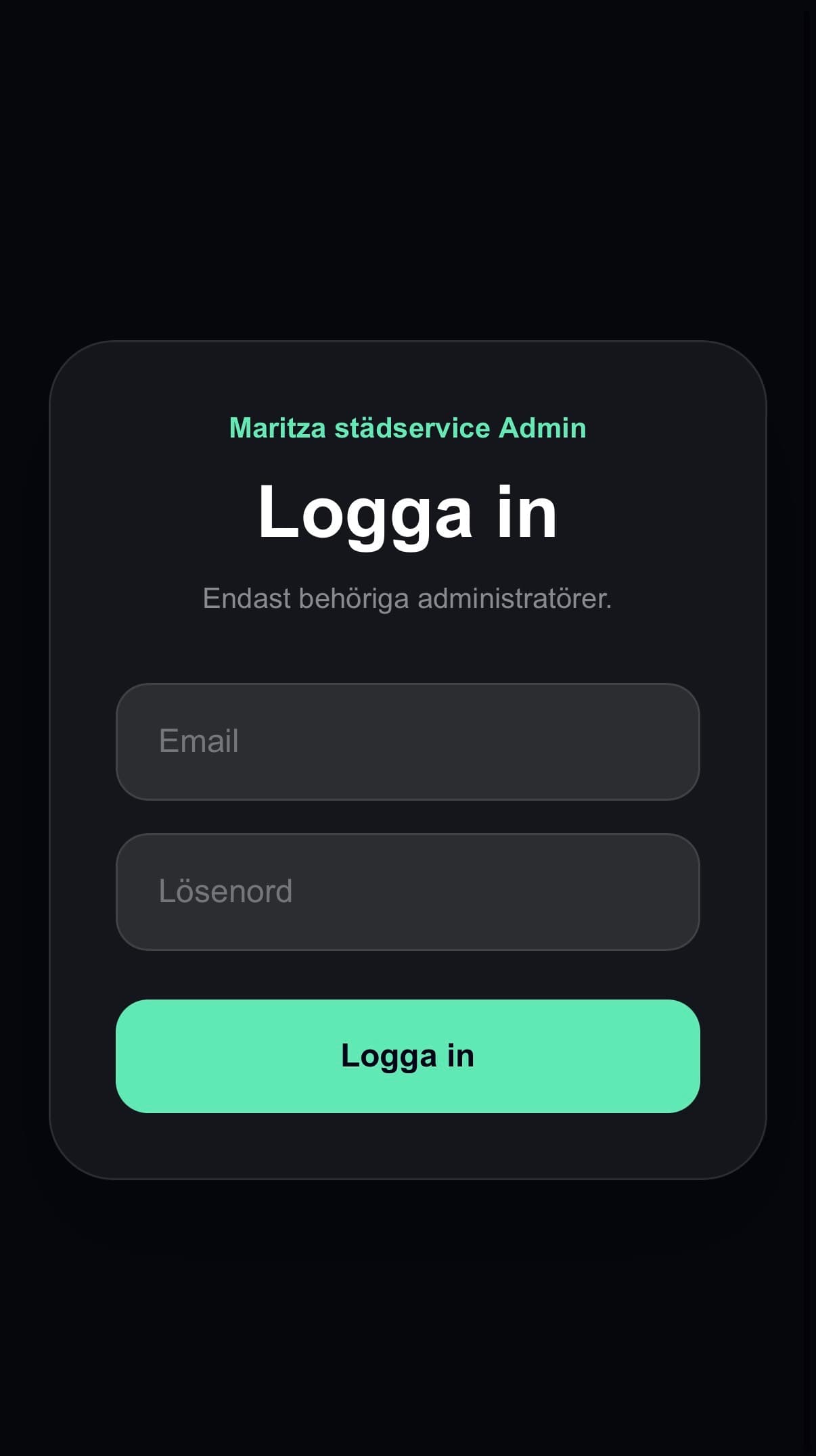 Admin Dashboard screenshot 1