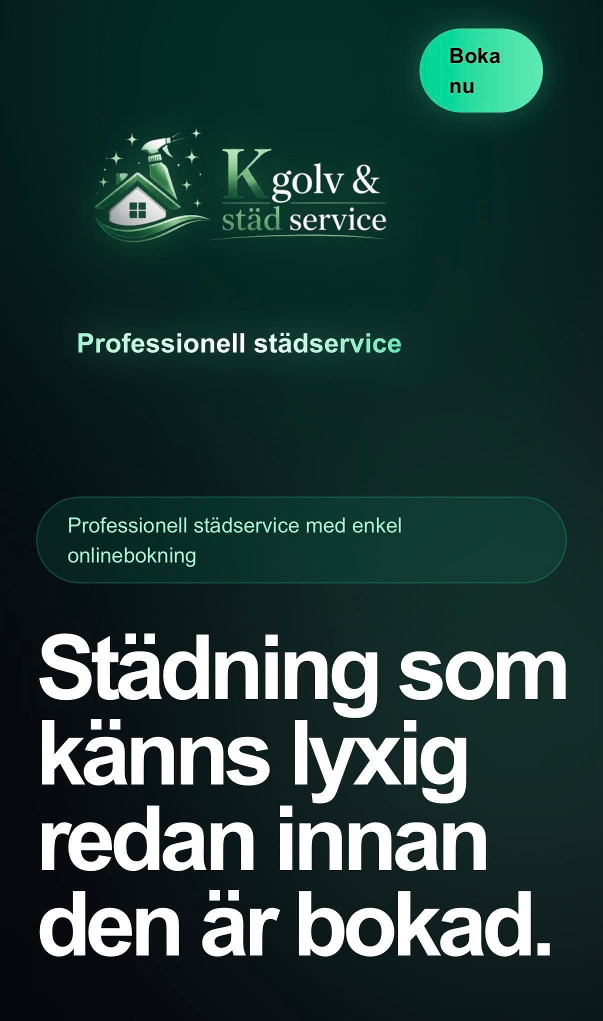 Premium Landing Page screenshot 1