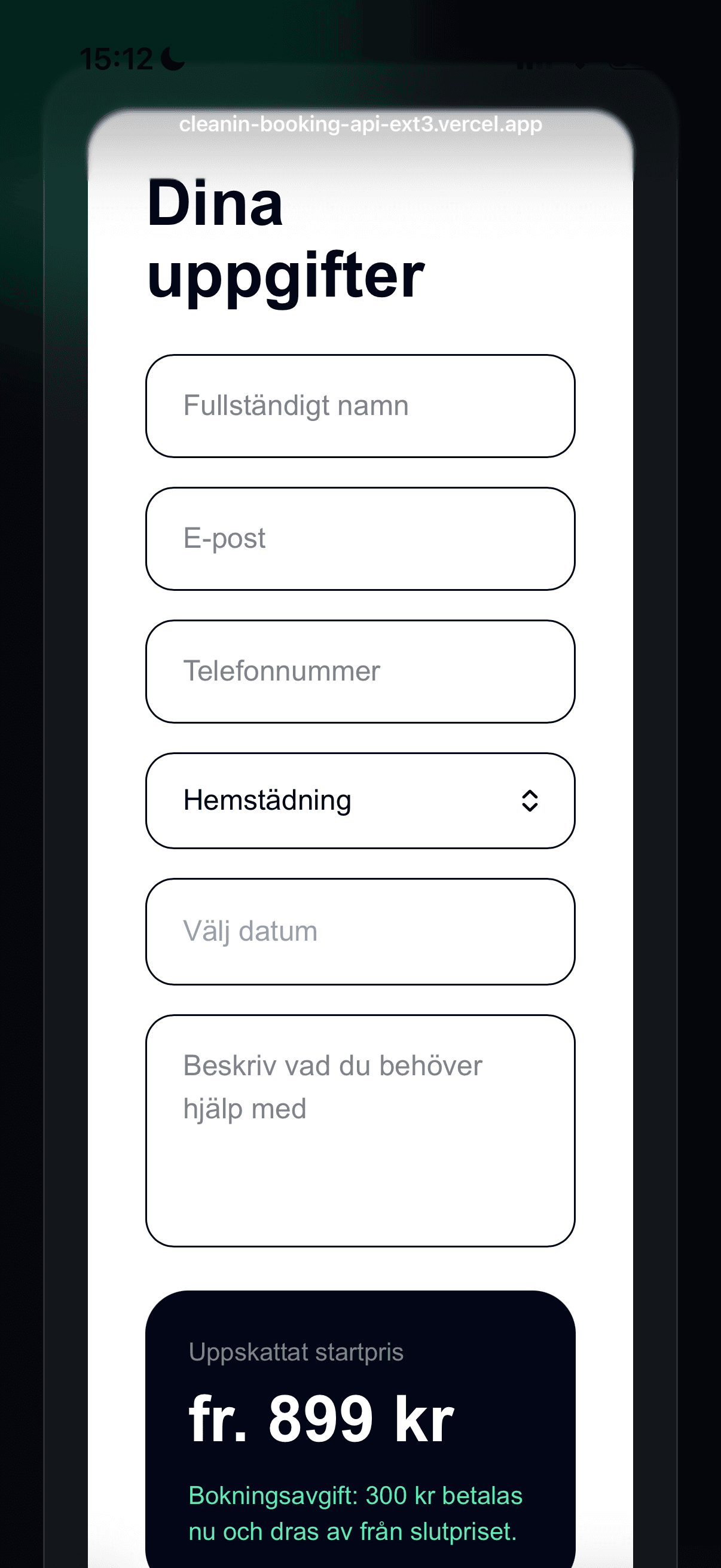 Smart Booking Flow screenshot 1